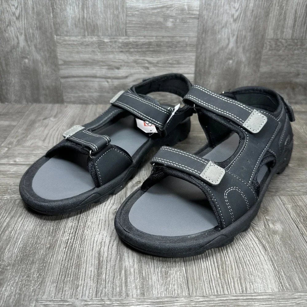 Avalanche Adventure Sandals Kids Size 3 Black Rugged Outdoor Sport NEW